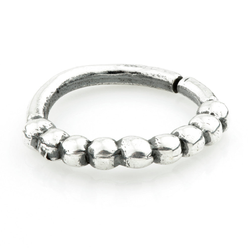 1x Silver Open Nose Ring