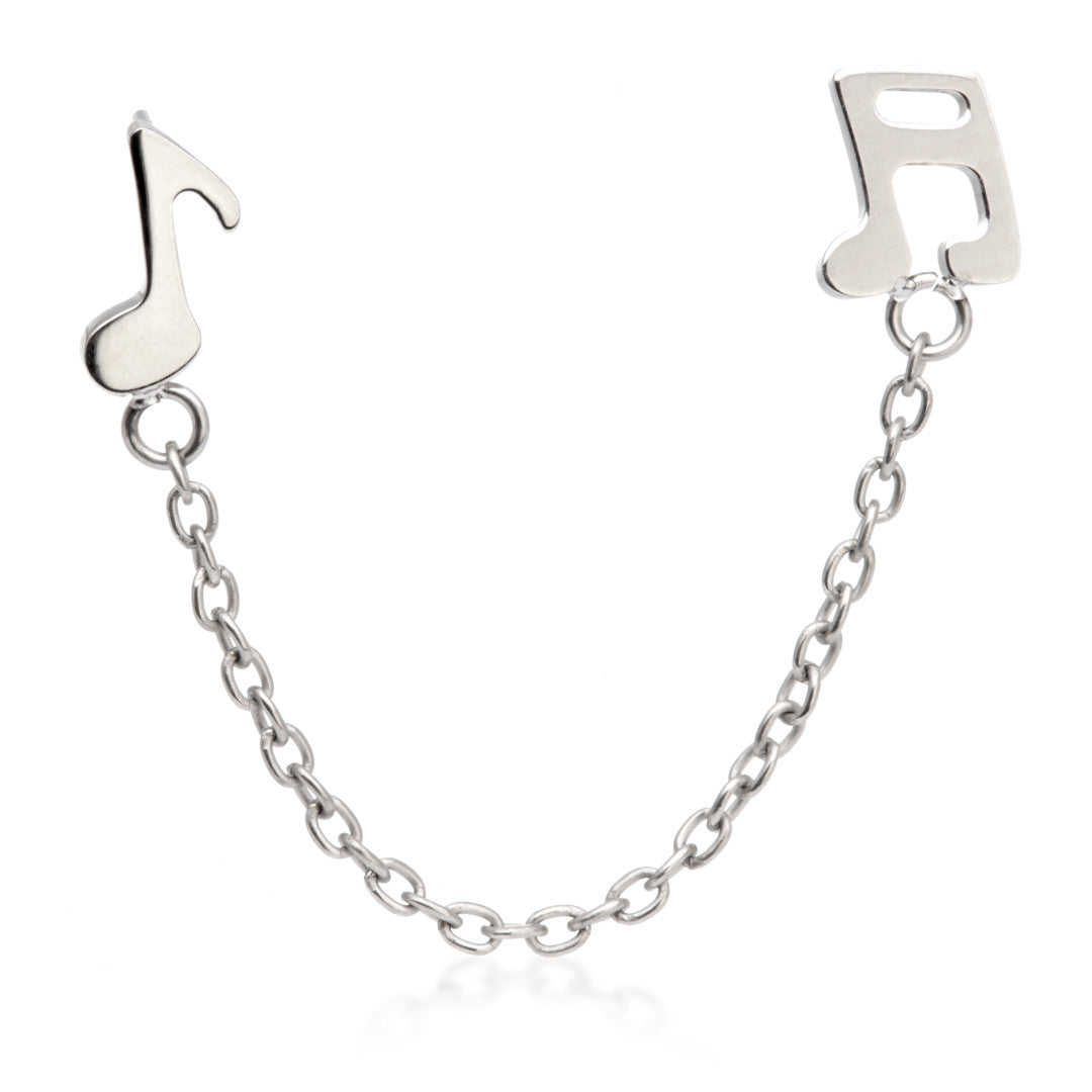 Ti Threadless Double Pin Music Note Attachment