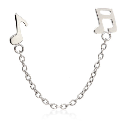 Ti Threadless Double Pin Music Note Attachment