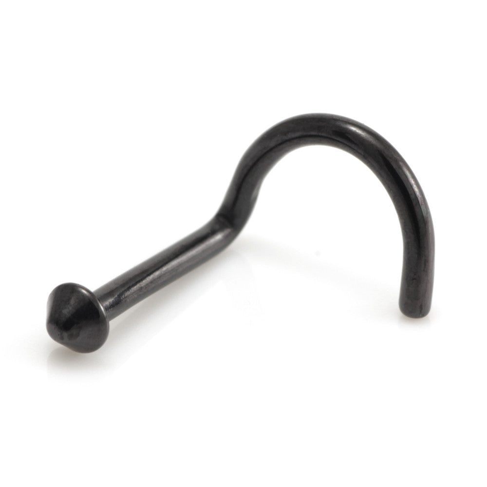 Black Steel Cone Nose Stud