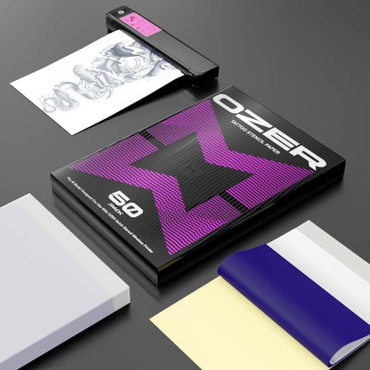 Ozer M Tattoo Thermal Stencil Paper - 50 Sheets