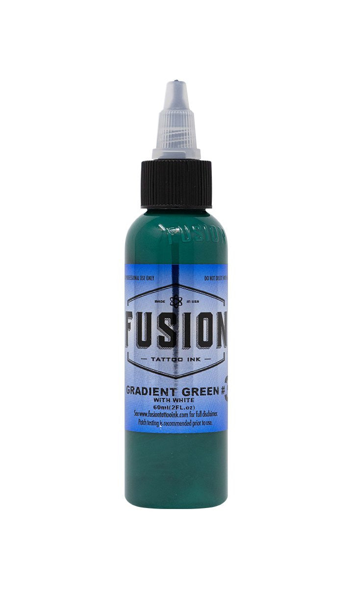 Fusion Ink Gradient Green With White #3 - 1oz