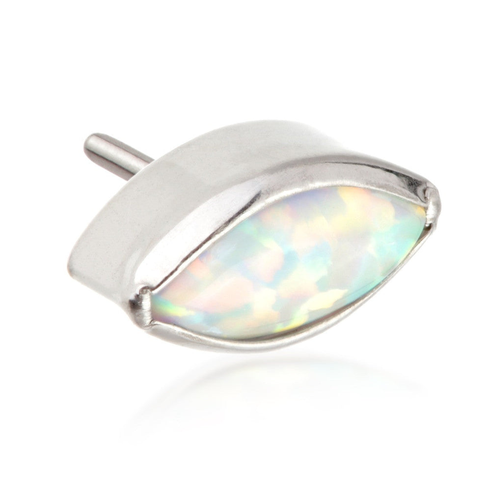 Ti Threadless Opal Bezel Marquise Attachment