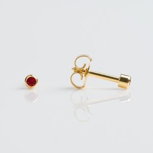 Studex Mini Gold Plated Bezel July Studs - Pack of 12