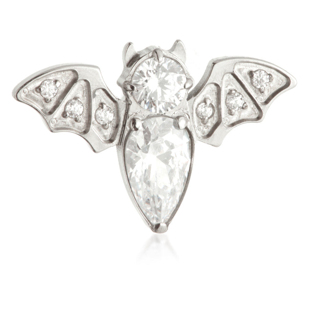 Ti Threadless Double Jewelled Bat Attachment