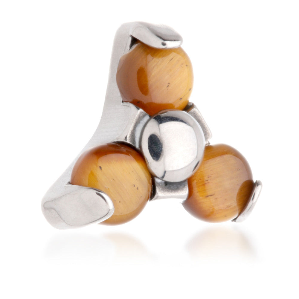 Ti Internal Tiger Eye Trinity Stone Attachment