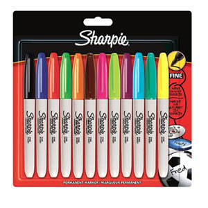 12 Multi Coloured Sharpie Pens
