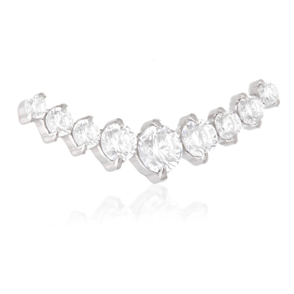 Ti Internal Jewelled Prong Crescent Attachment