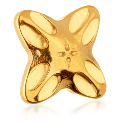 Zircon Gold Ti Internal Cross Flower Attachment