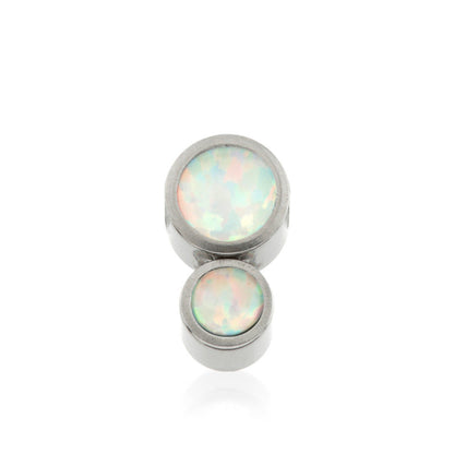 Titanium Clip In Double Opal Disk for BCR