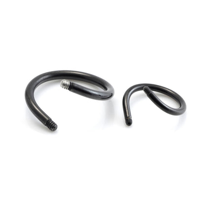 Black Steel Spiral Stem