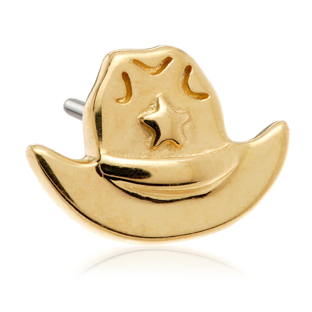 TL Sheriff's Hat - 14ct Gold Threadless Attachment – Wholesale Body ...