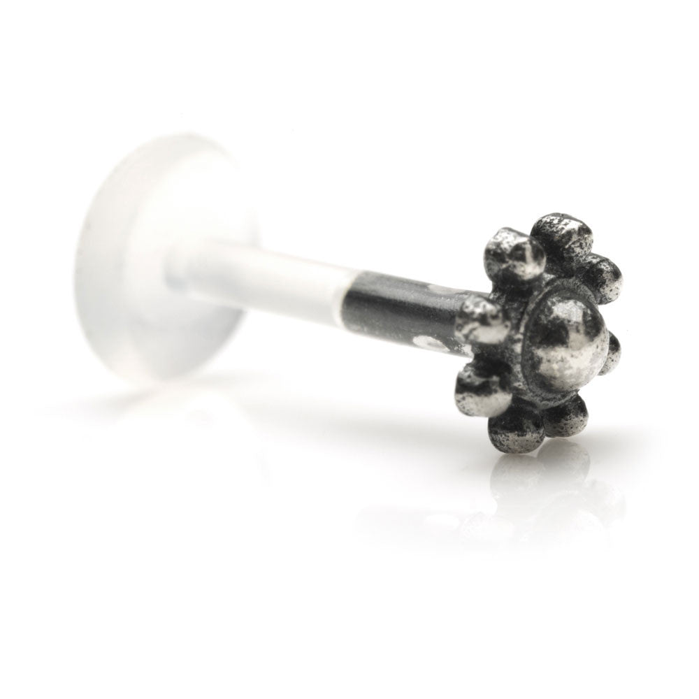 1x Silver & Plastic Labret - SVLAB6