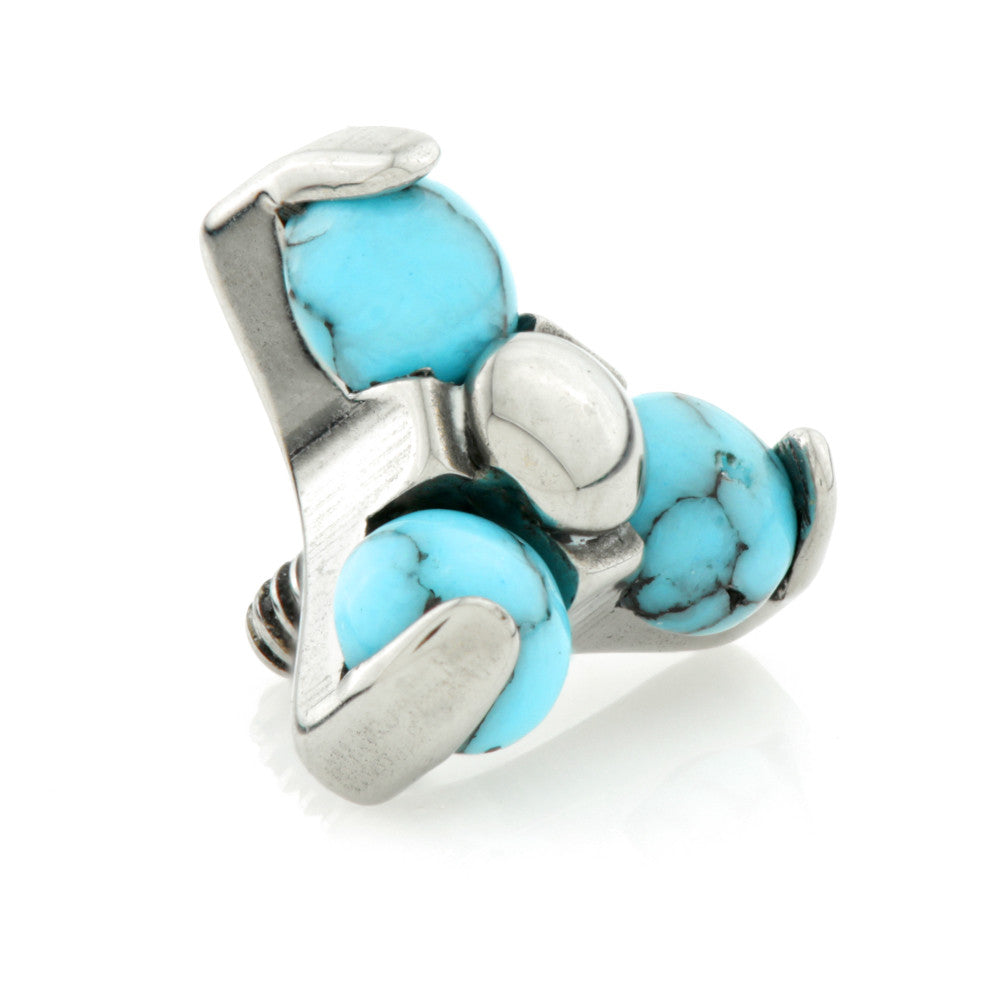 Ti Internal Turquoise Trinity Stone Attachment