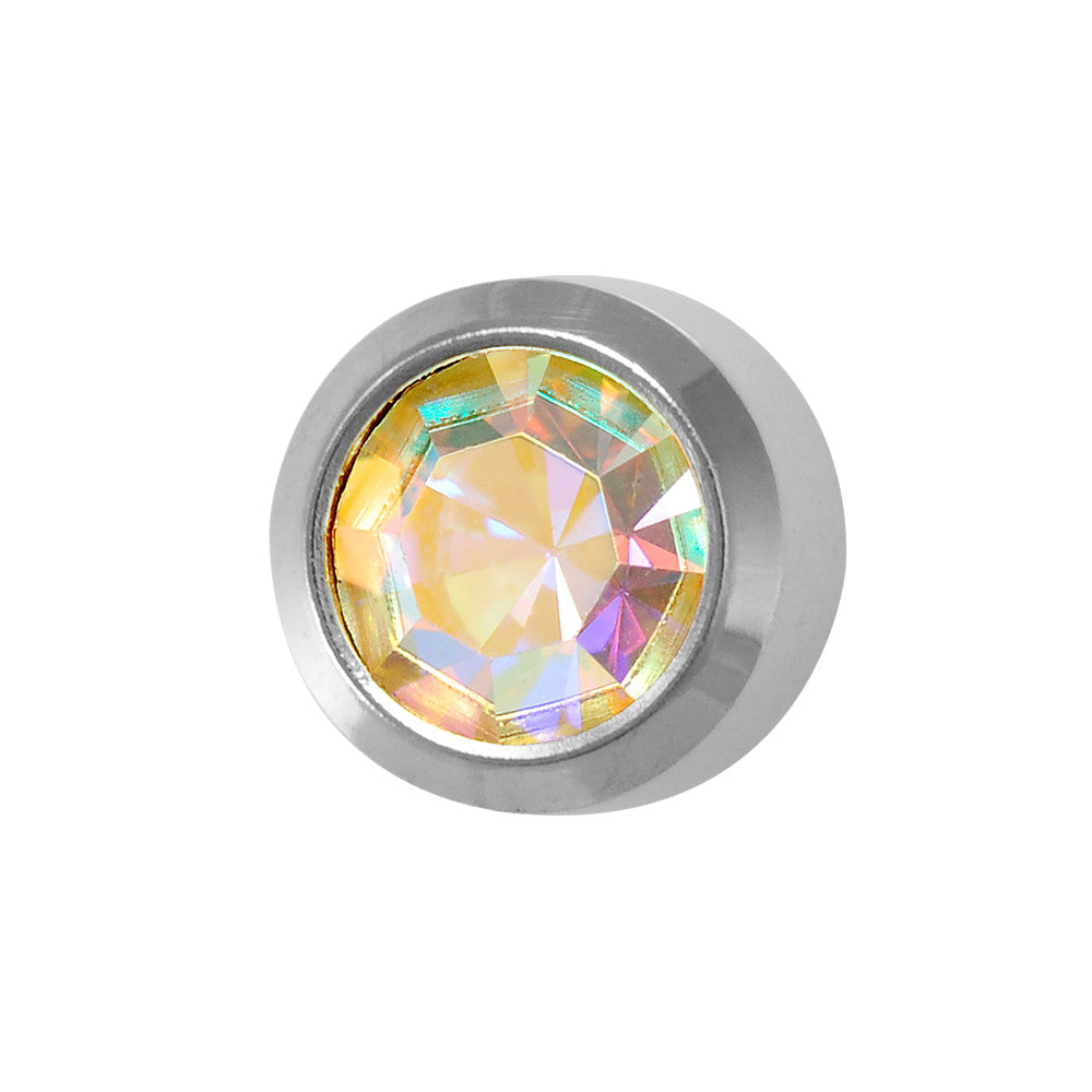 Studex AB White Steel Bezel Studs - Pack of 12