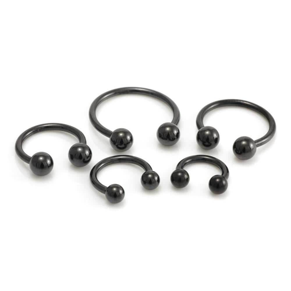 Evil Black Ti External Thread Circular Barbell - EV27