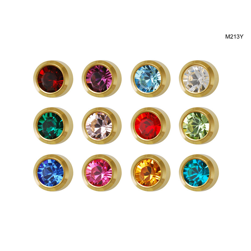 Studex Mini Assorted Gold Bezel Studs - Pack of 12
