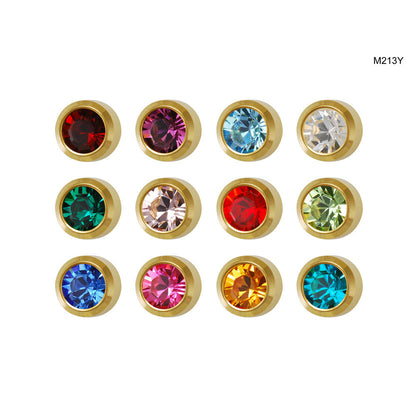 Studex Mini Assorted Gold Bezel Studs - Pack of 12