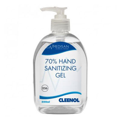 Cleenol 70% Alcohol Hand Sanitiser Gel Pump