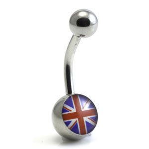 Steel Logo Navel - Union Jack