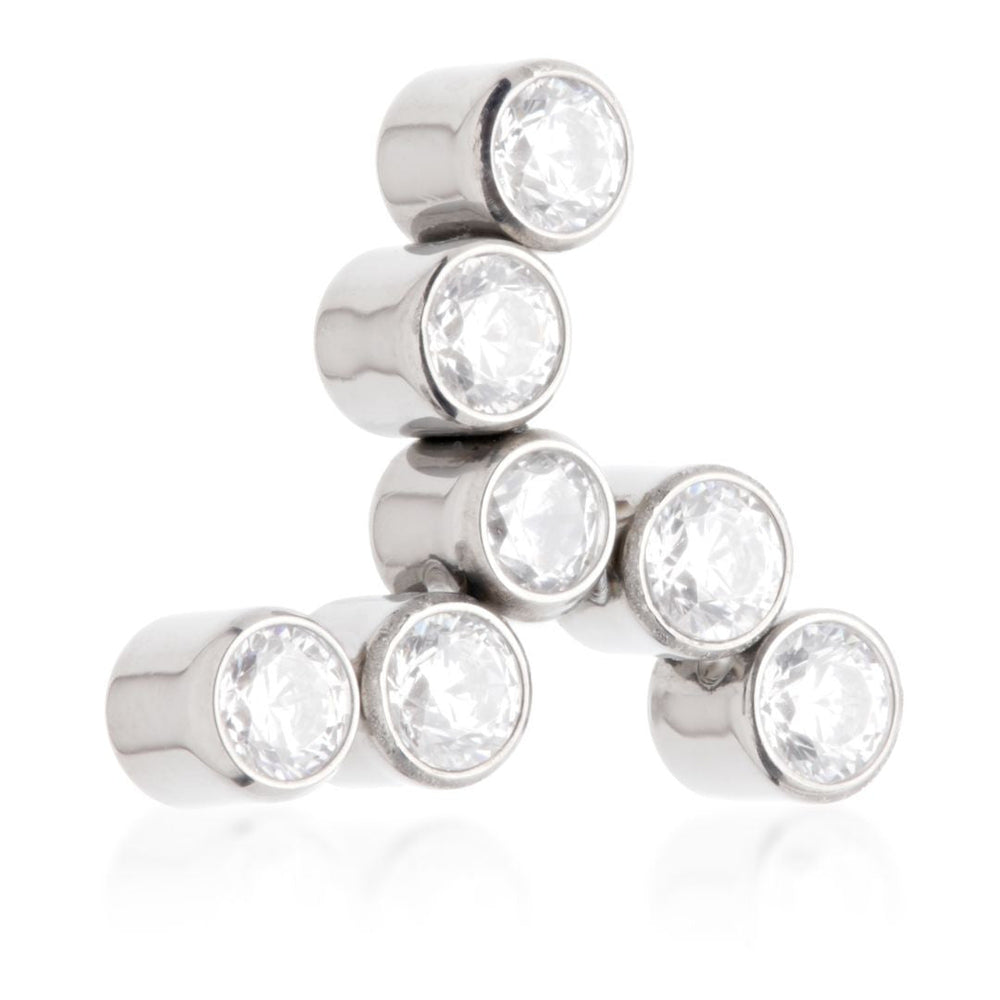 Ti Internal Windmill Shaped Jewelled Bezel Set Attachment (1.6mm)