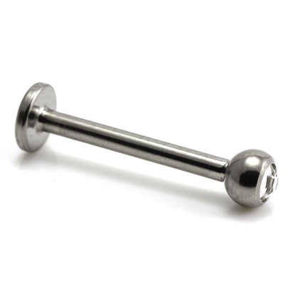 Titanium External Thread Gem Labret-1.6-10-CR