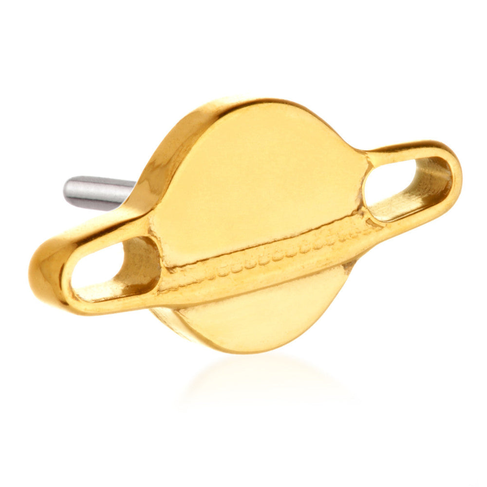 Zircon Gold Ti Threadless Saturn Planet Attachment