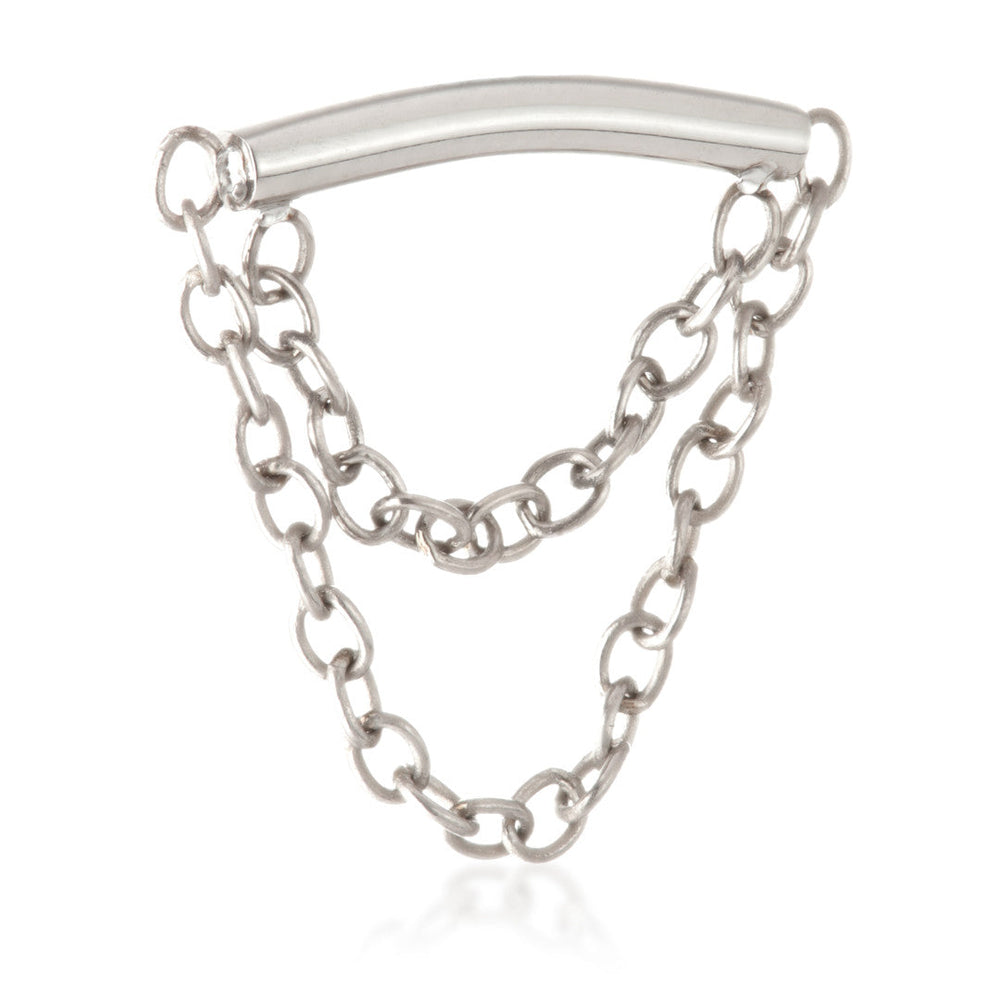Ti Internal Curved Bar Double Chain Attachment