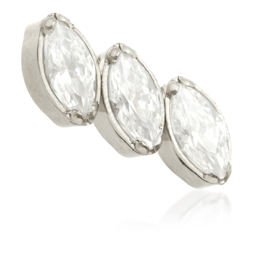 Ti Internal Side Triple Jewelled Marquise Attachment