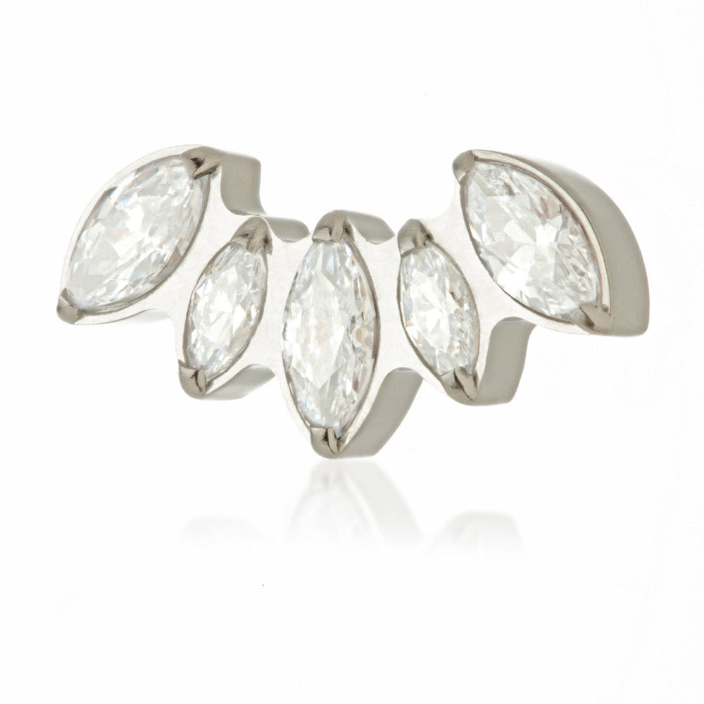 Ti Internal Crescent Marquise Cluster Attachment