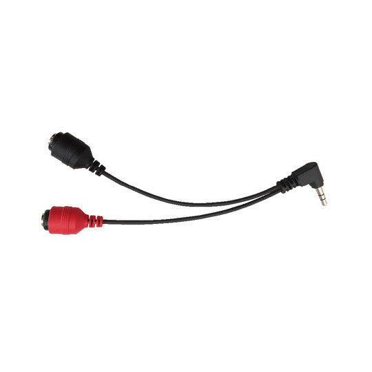 Cheyenne Cable Angled 3.5mm Jack Plug to Banana Socket, Black