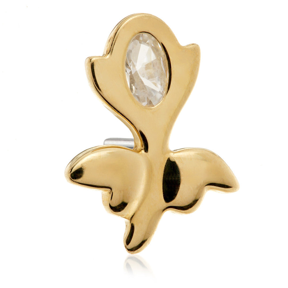 TL Iris - 14ct Gold Threadless Attachment