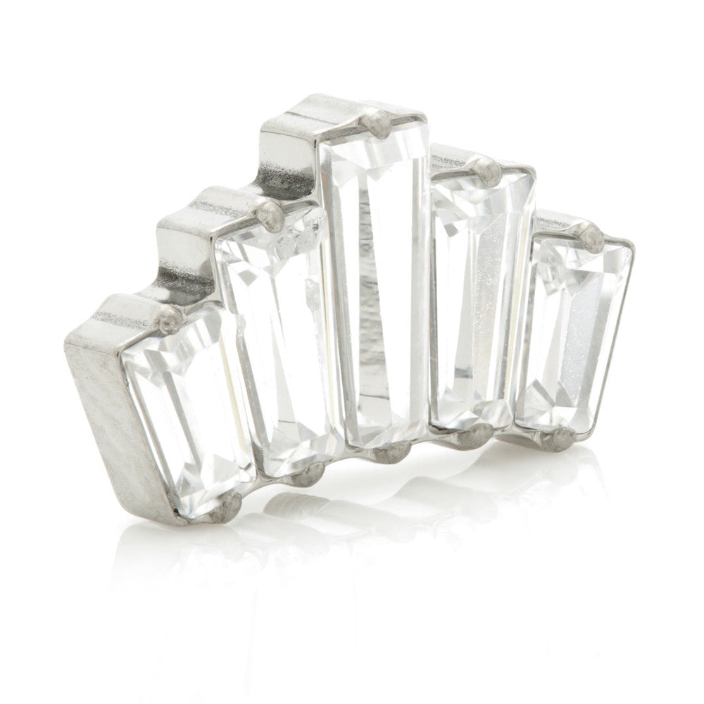 Ti Internal Baguette 5 Gem Cluster Attachment