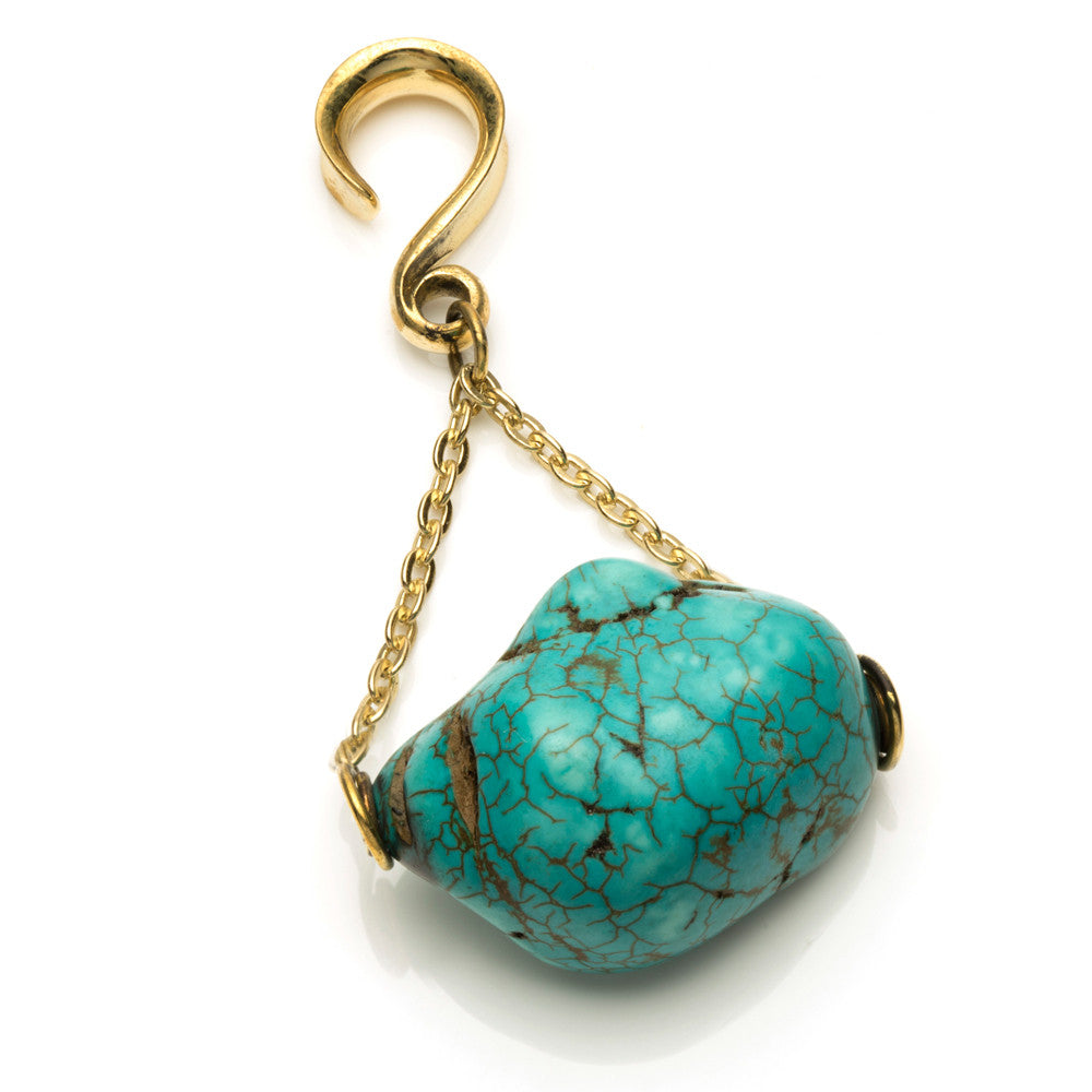 1x Turquoise Ear Weight