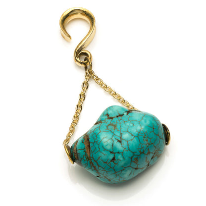 1x Turquoise Ear Weight