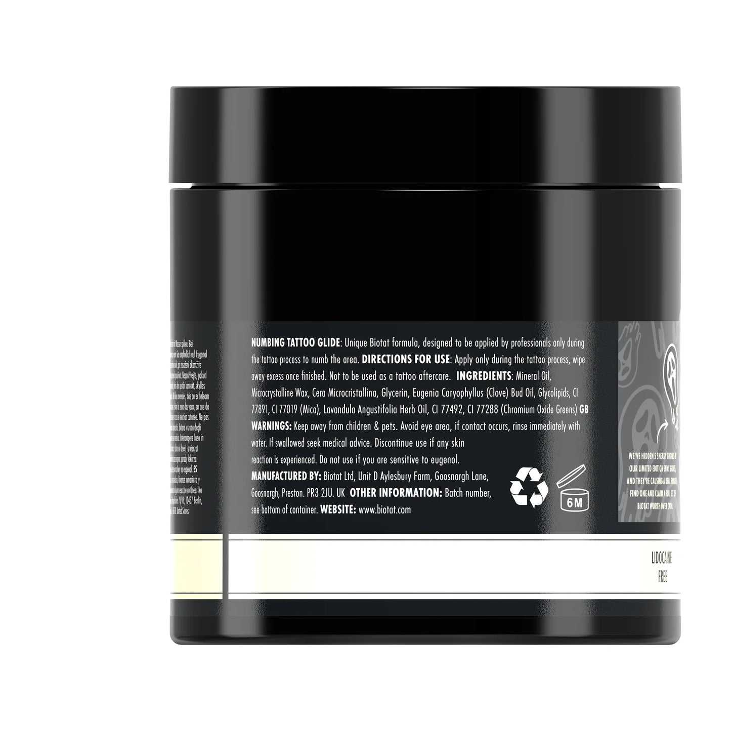 Biotat Numbing Tattoo Glide - Glow in the Dark Scream With Envy Glide 500ml