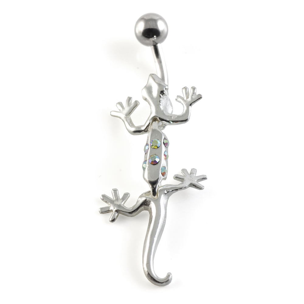 Gecko Silver & Steel Navel