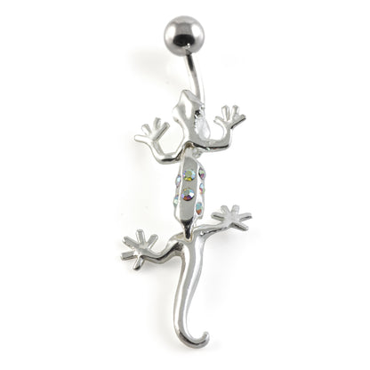 Gecko Silver & Steel Navel