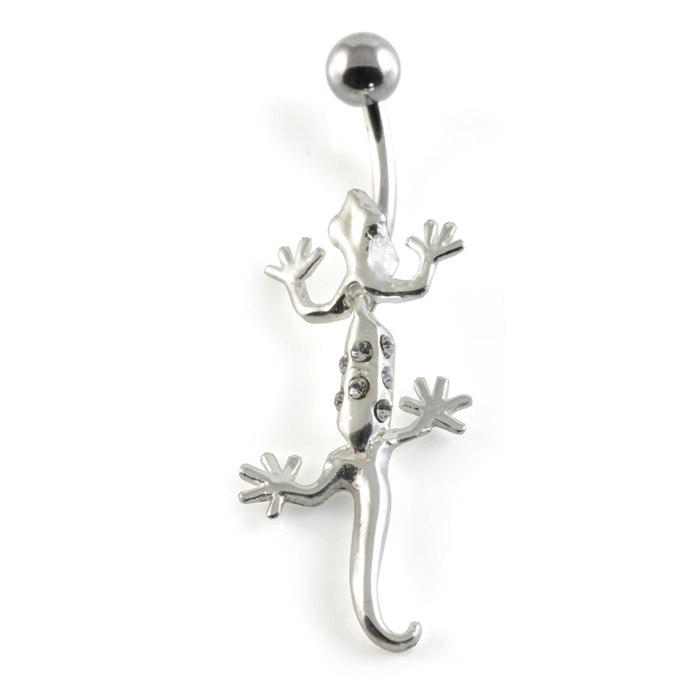 Gecko Silver & Steel Navel