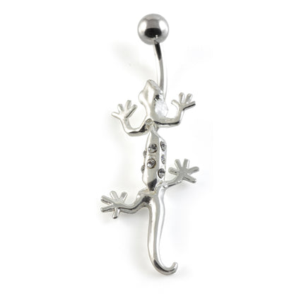 Gecko Silver & Steel Navel