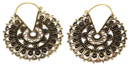 Huge Brass Mandala Earrings (Pair) - BRASSHOOP62
