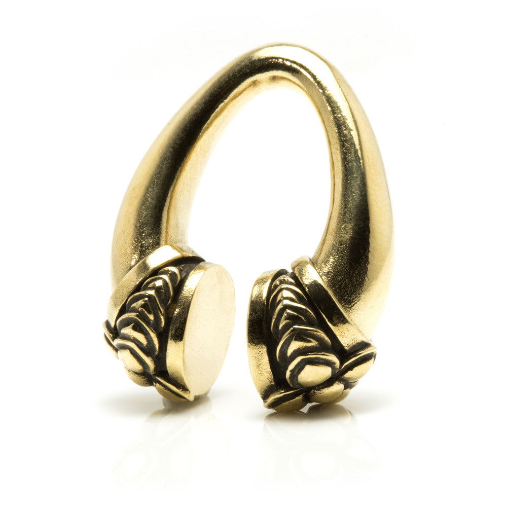 1x Hanging Brass Ear Weight - BRASSWEIGHT16