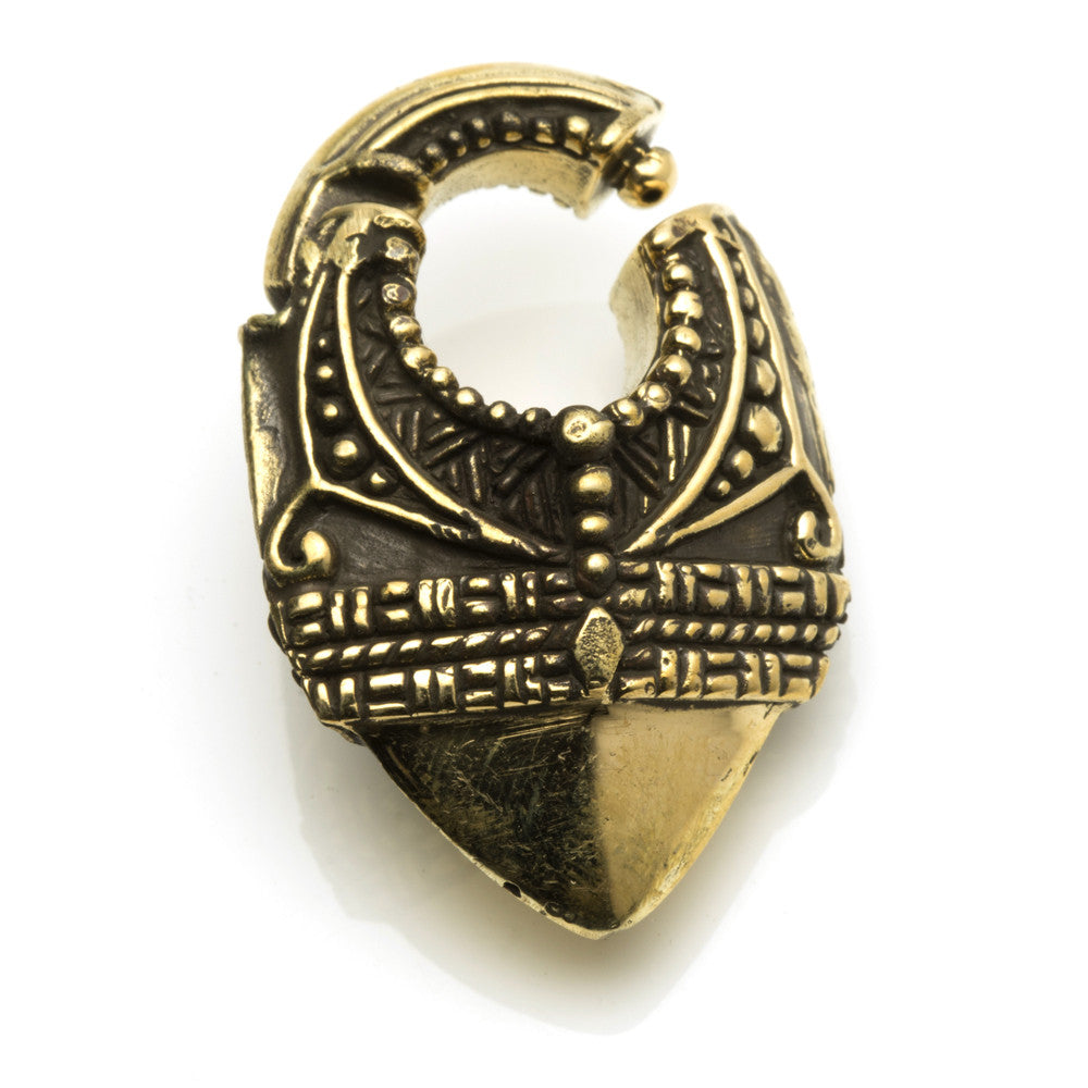 1x Hinged Brass Ear Weight - BRASSWEIGHT43