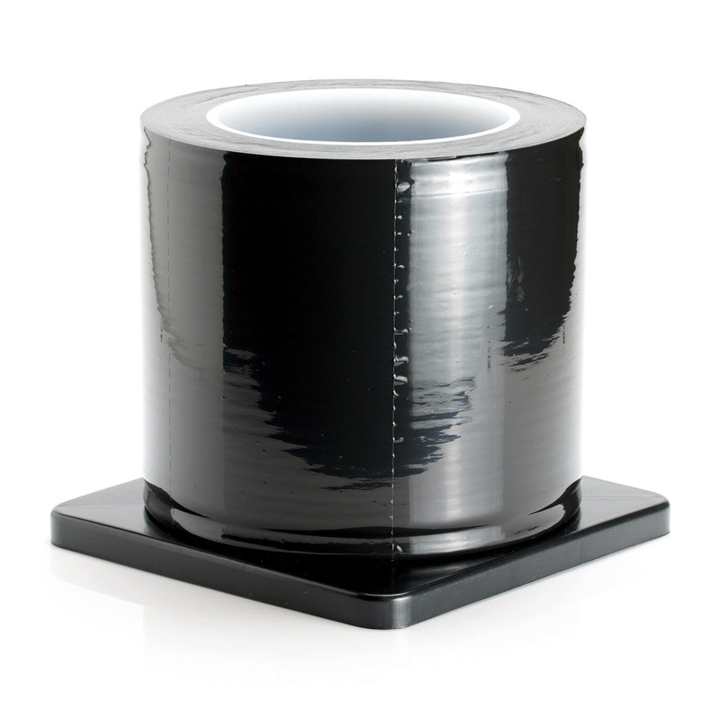Black spool of Moth black barrier film roll for tattoo studios