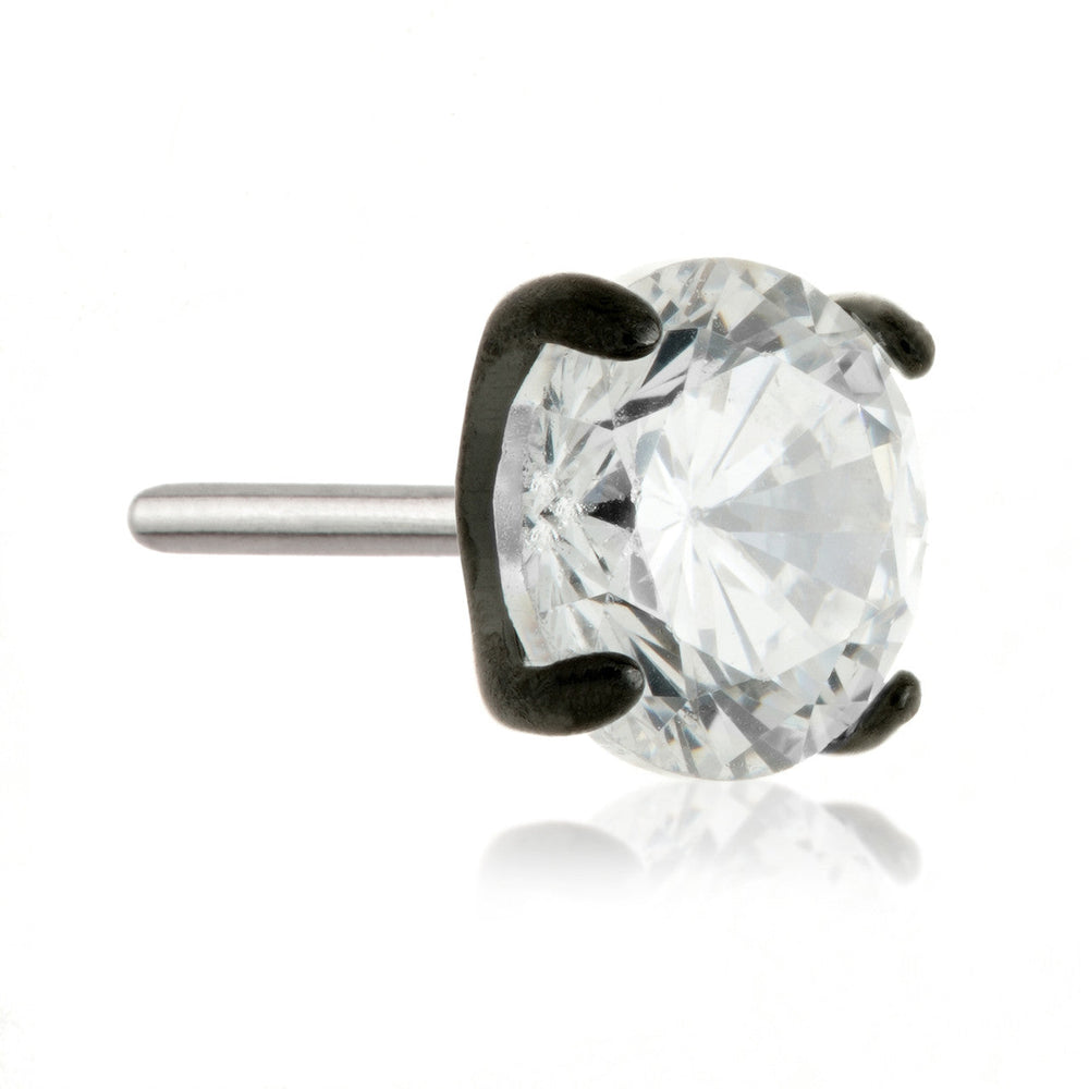 Evil Black Titanium Threadless Prong Set Gem-3-CR Attachment