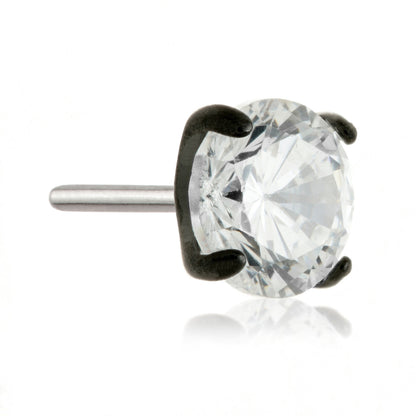 Evil Black Titanium Threadless Prong Set Gem-3-CR Attachment