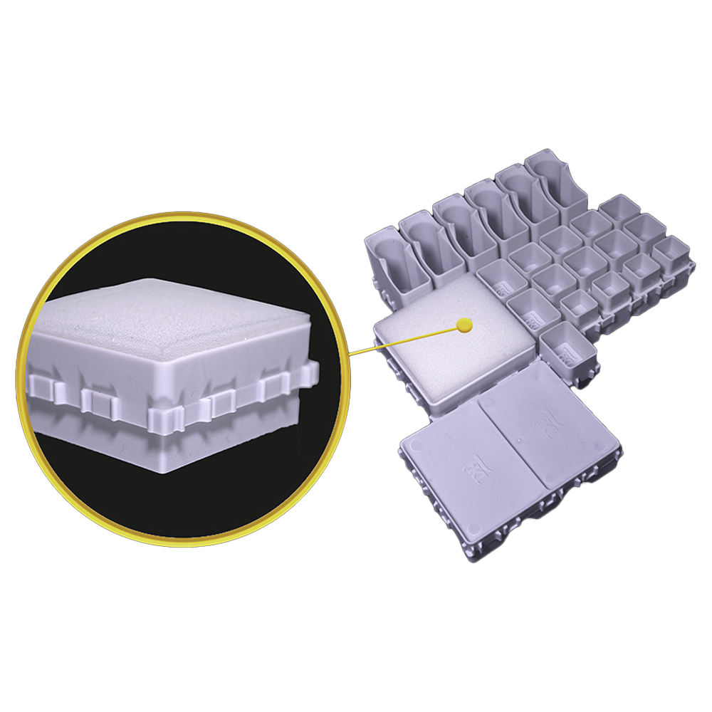 FRAKSPONGE Fraktal Modular Workspace Organiser - High Density Sponges x 20