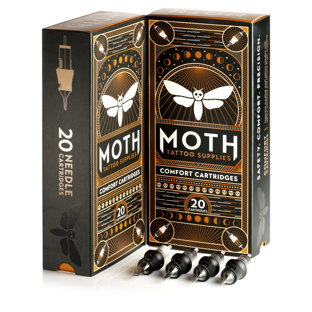 Moth Comfort Cartridges - Round Liner Extra Long Taper 0.35mm