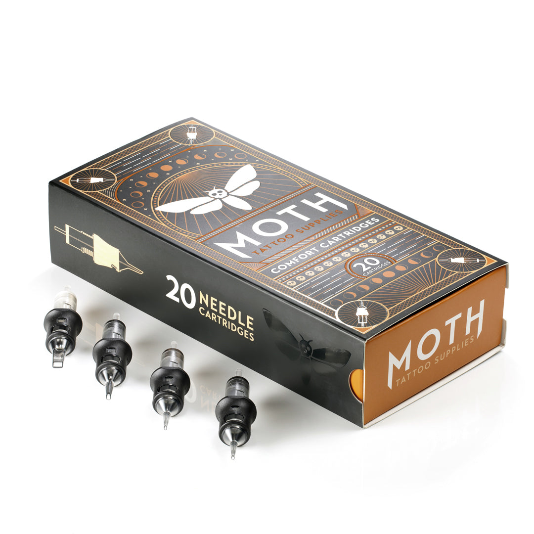 Moth Comfort Cartridges - Round Liner Extra Long Taper 0.35mm