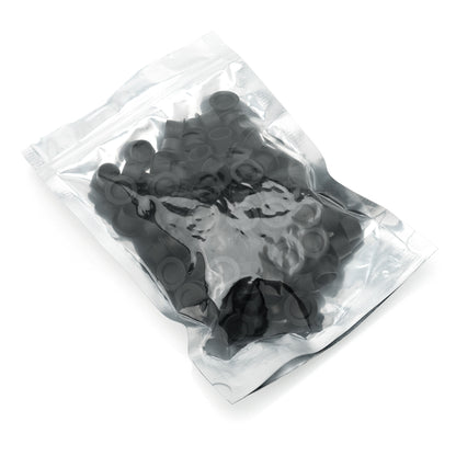 MOTH Round Silicone Ink Caps – 100 pcs (Black / Pink / White)